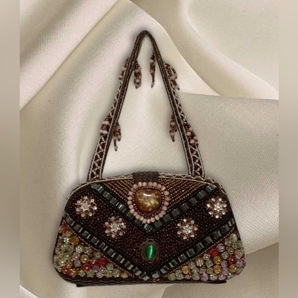 Handmade Handbags - Beautiful Handmade Multi-Beaded Handbag Clutch Special Occasion Evening Bag